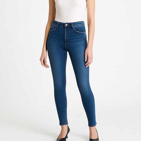 Citizens Of Humanity Denim - Citizens of Humanity essential high rise stretch skinny jeans distressed 29 blue